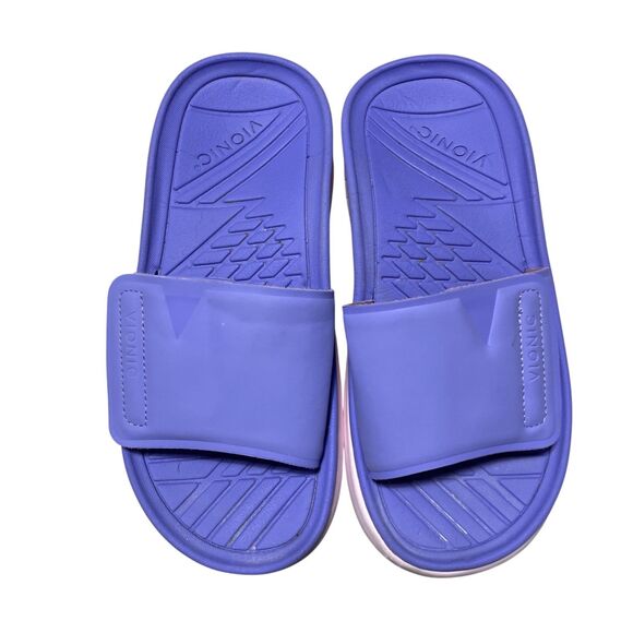 Vionic “8” Purple Rejuvenate Unixes Slides Adjustable‎ Closure 10” Long - Picture 2 of 9